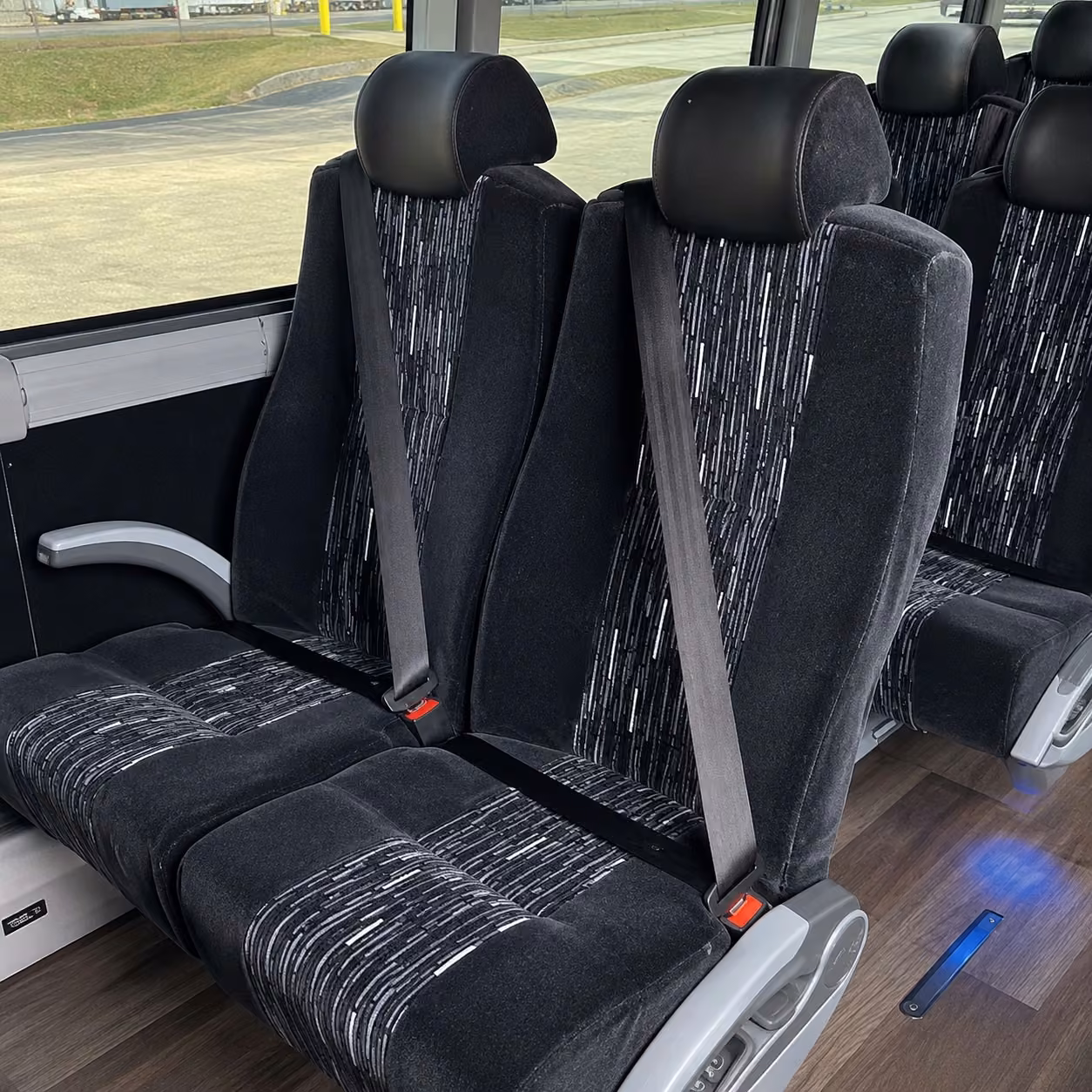 40 56 passenger charter bus interior