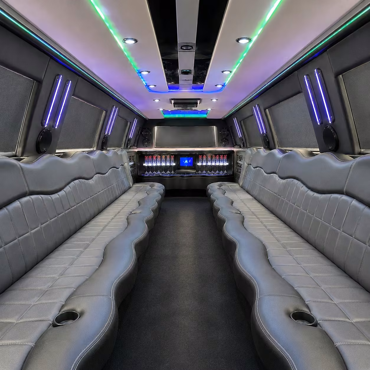 escalade limo interior