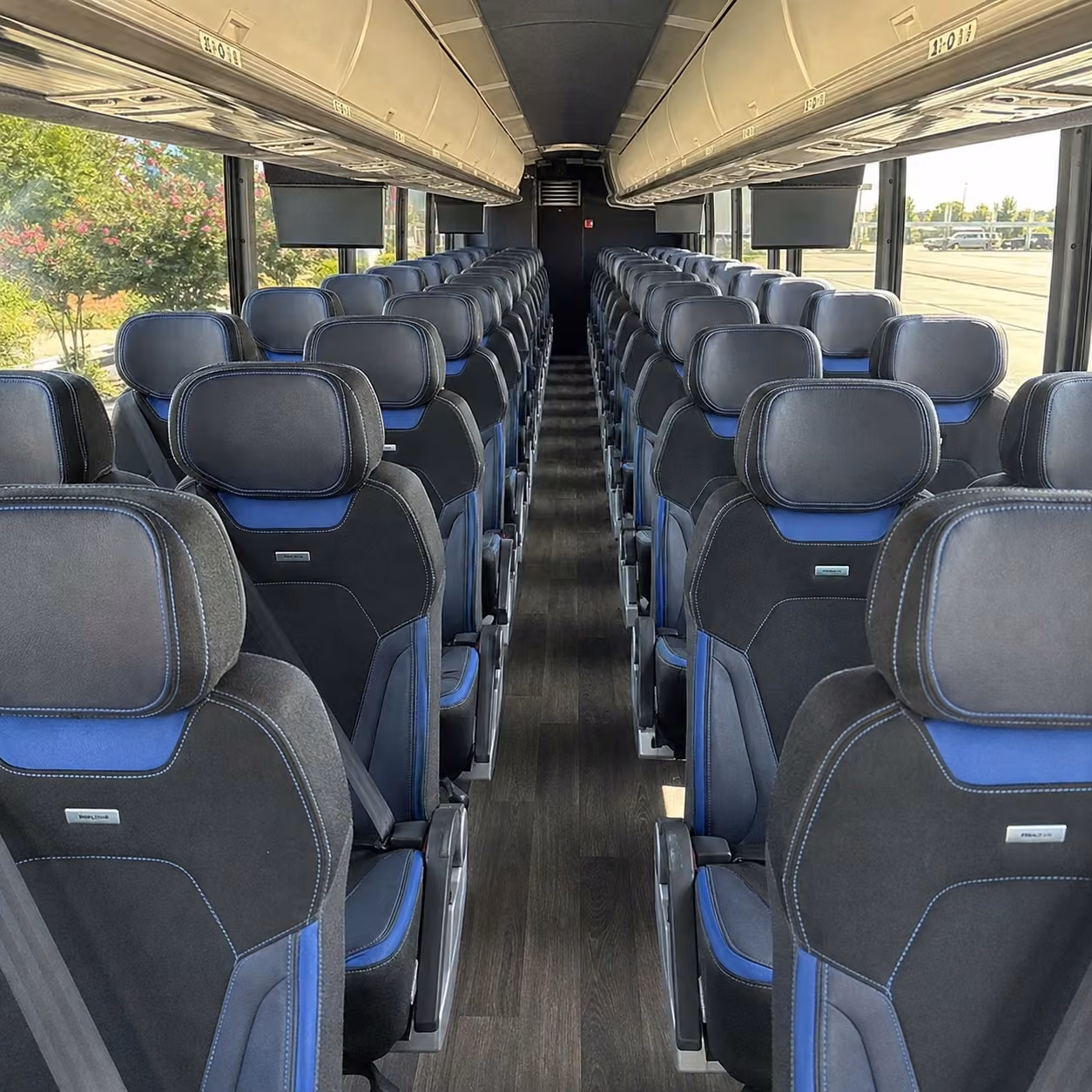 miami charter bus interior