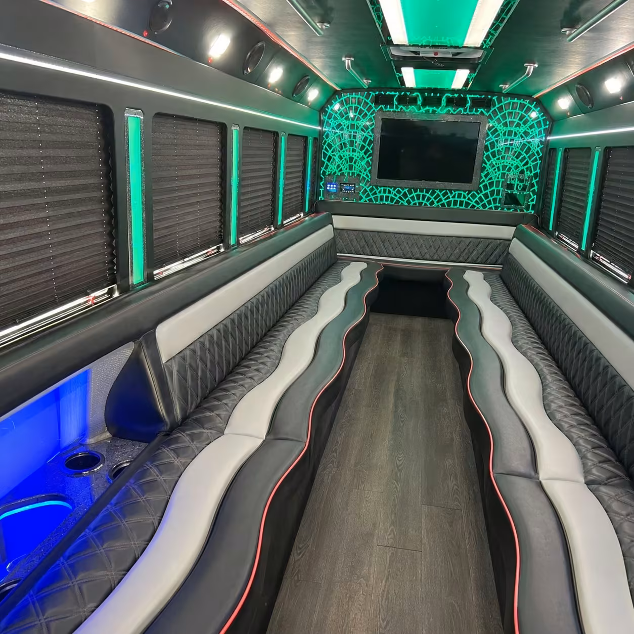 miami party bus interior